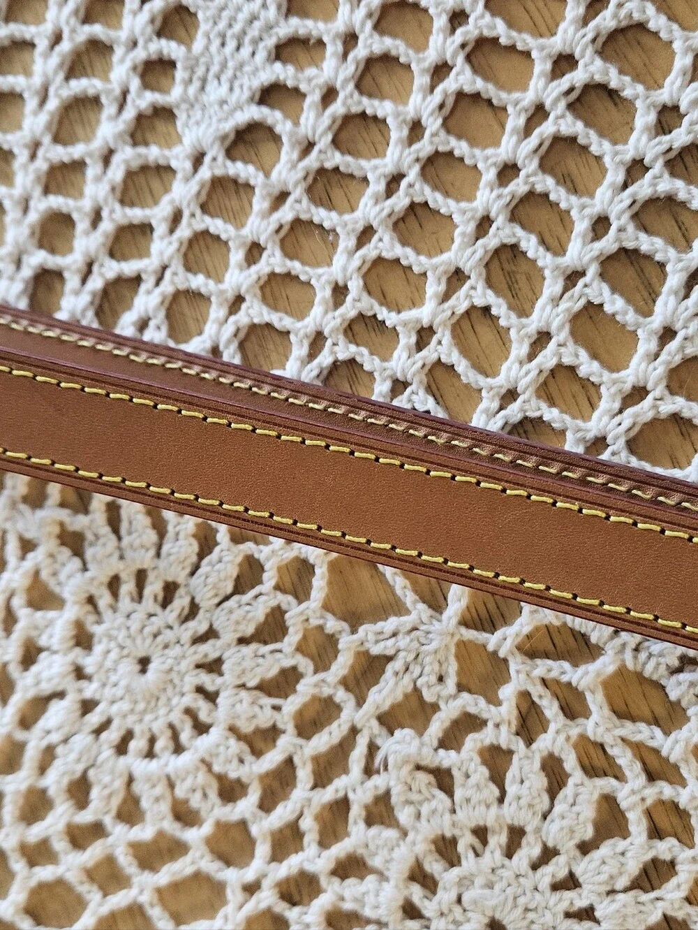 Vachetta Leather Replacement Strap For Louis Vuitton Noe Bags.